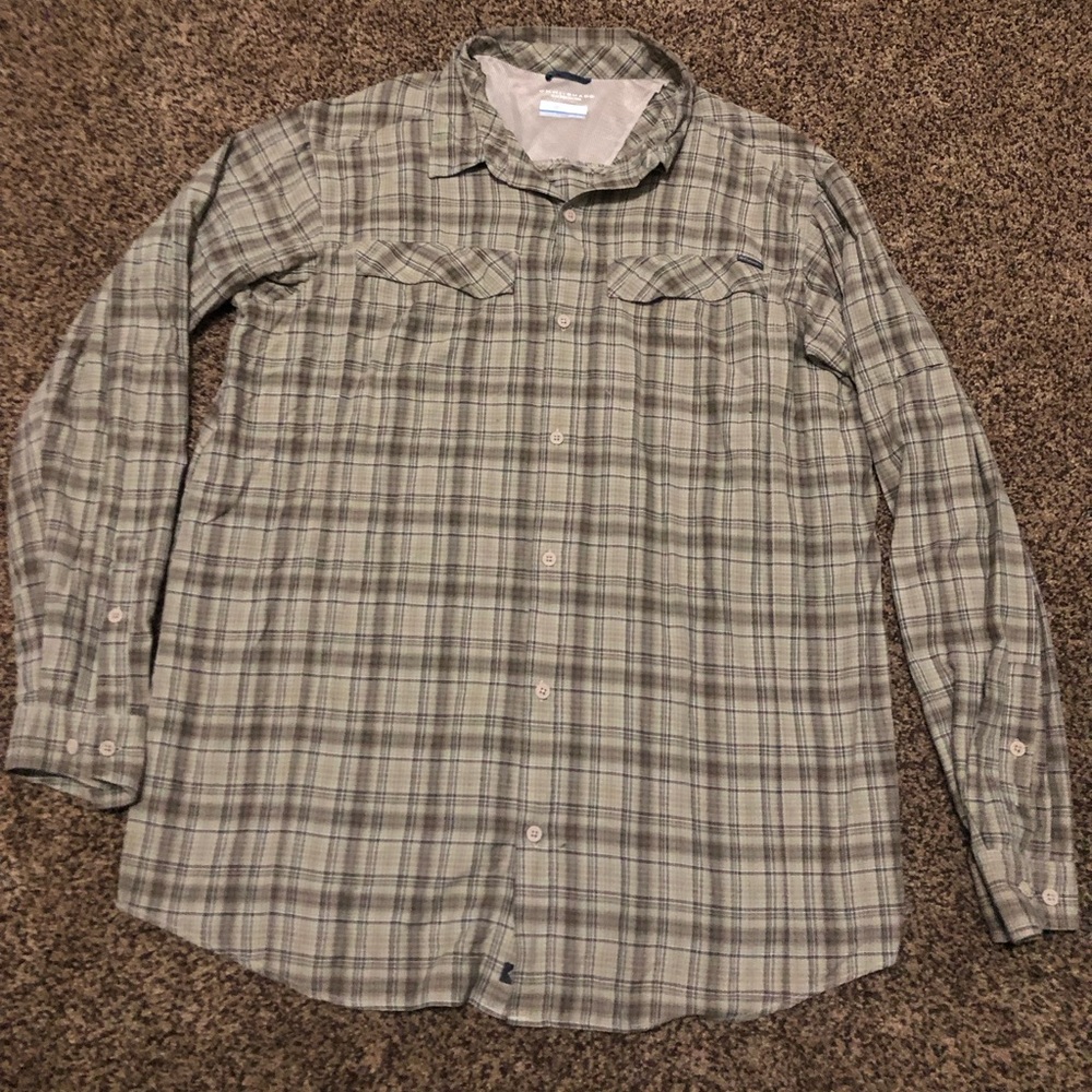 Columbia Omni-Shade Sun Protection Mens Sz XXL Fishing Outdoor Button Down Shirt - Picture 1 of 6